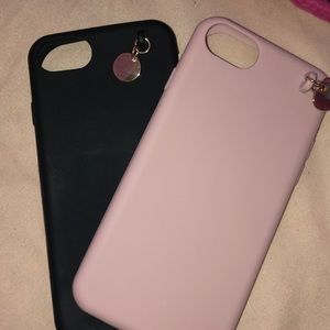 Cutee silicon iPhone 6,7,8 cases💕🖤